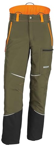 KOX Schnittschutzhose Mistral 3.0 Grün/Orange Größe 50 | Typ A | KWF-Standard