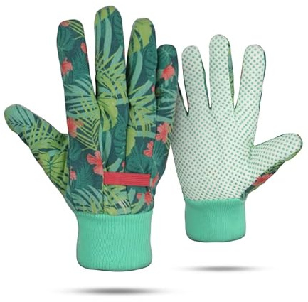 Bestlivings Gartenhandschuhe S/M (7-7,5) für Damen/Herren - Atmungsaktiv - (1 Paar) Robuste Schutzhandschuhe - Antirutsch Beschichtung - Für Pflanz und Gartenarbeit