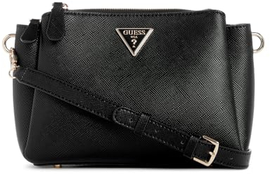 GUESS Noelle TRI Compartment XBODY, Hand Bag Women, Noir, Taille Unique