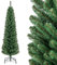GYMAX 150 cm schmaler Weihnachtsbaum, Bleistift Tannenbaum mit 295 üppigen Zweigspitzen, faltbarem Metallständer, Christbaum, schlanker Dekorationsbaum für Zuhause & Partys