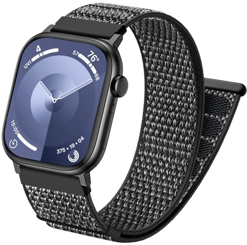 Netolo Sport Loop band, kompatibelt med Apple Watch, armband, 44 mm, 45 mm, 46 mm, 49 mm, 42 mm, män, kvinnor, nylonarmband för iWatch Series 11 10 9 8 7 6 5 4 3 2 1 SE Ultra 2 Ultra