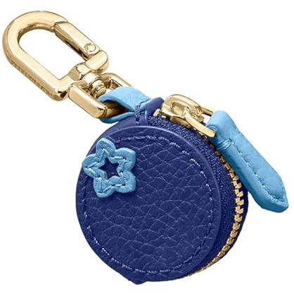 AstraGlam Cute Fruit Leather Bag Charm Y2k Keychain with Zipper Preppy Purse Charm Cute core Accessories Aesthetic Stuff, Bag Charms for Womens Handbags, Coin Purse