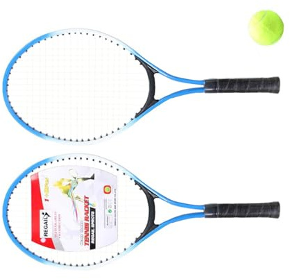 Raquette de tennis, raquette de tennis, raquette de tennis pour enfant avec couverture, pour débutants, équipement d'entraînement pour garçons et filles