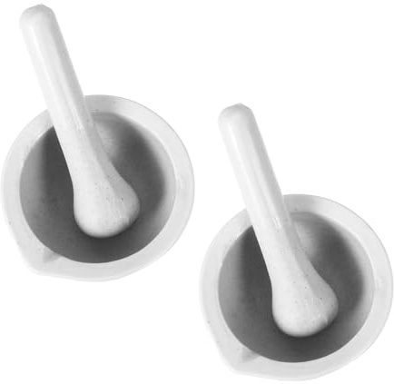 Gadpiparty 2-pack mortel med stöt liten, porslin, 7,5 cm, vit