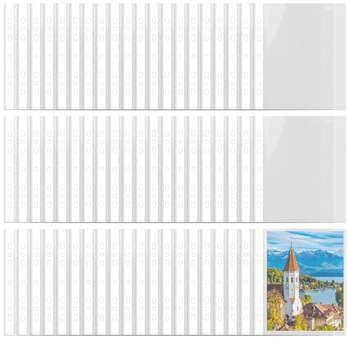 60 Piezas Fundas Plastico A5 Para Carpetas De 6 Anillos, 21.5 X 17cm, Sin Cremallera, Impermeable, ProteccióN Contra Polvo, Para Fotos, Postales, Paquetes De Semillas, Papel, Expedientes, Documentos