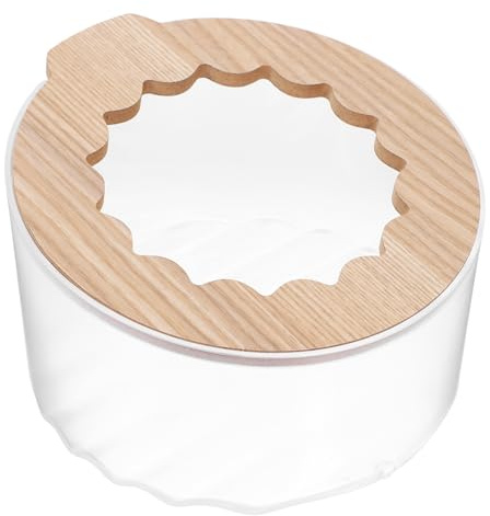FELTECHELECTR Bac à Sable pour Chinchillas et Cochons d'Inde, Bac Toilette Polyvalent en Abs et Bois, Amovible, Design Simple et Élégant pour Salle de Bain Animale
