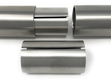 Edelstahl Rohrverbinder Fitting Geländer Steckfitting für Rohr 42,4 x 2,0 m V2A Rostfrei Innenrohrverbinder Bayram®