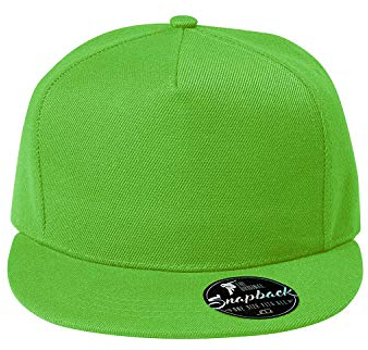 OwnDesigner - Snapback, Cap, Mütze, Kappe Unisex Baseball Cap in verschiedenen Farben, für Erwachsene und Kinder, A5-grün, Einheitsgröße