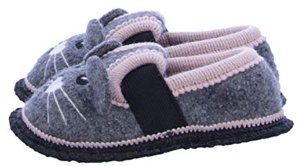 Beck Mädchen Minnie Niedrige Hausschuhe, Grau, 32 EU