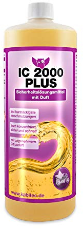 KABITEC IC 2000 PLUS Sicherheitslösungsmittel mit Citrusduft 1x 1000ml, Universal-Reiniger in Profi-Qualität, Nikotinentferner Industriereiniger