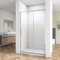 Box Doccia per Nicchia 120 cm H.185 cm Porta Scorrevole in Vetro Temperato Trasparente di Spessore 5 mm Profilo Cromo Lucido