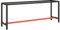 vidaXL Werkbankgestell Tischgestell Arbeitstisch Werkbank Packtisch Tisch Gestell Werkbankfuß Mattschwarz Mattrot 210x50x79cm Metall