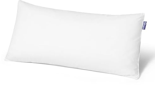 CLEMENS Daunenkissen 40x80 cm (900g) - Waschbar - Hochwertige Europäische Federn 85% & Daunen 15% Made in Germany, Beliebtes Kopfkissen bei Rücken- & Seitenschläfern - Daunenfederkissen Stabilisierend