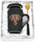 Joymaking Kaffeetasse mit Motiv Elefant, lustiges Elefanten Geschenk für Frau, Freundin Elefanten Kaffeetasse Geschenk Weihnachten, Geburtstag, 400ml Schwarz