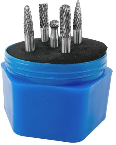 WELDINGER HM Frässtifte SET 6mm B C D F G für Metall und Geradschleifer