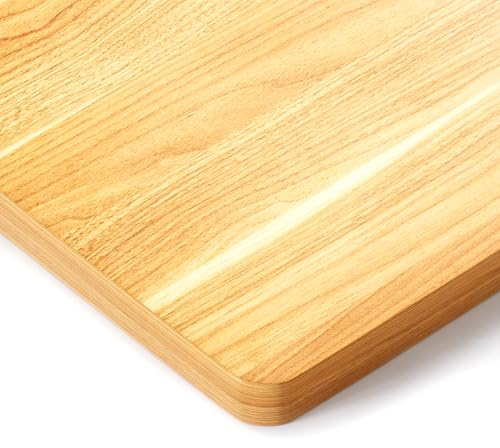 BIZUM Whole-Piece Particle Board Table Top Wood Countertop for Standing Desk DIY, 48x24x1 Inch Maple Desk Top