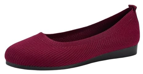 Ballerinne Donna Estive Scarpe Slip-On Ballerina da Ginnastica Ballerinne Traspiranti in Maglia Ammortizzata con Supporto Traspirante Antiscivolo Sneakers da Ginnastica Leggere Scarpe Estive Donna