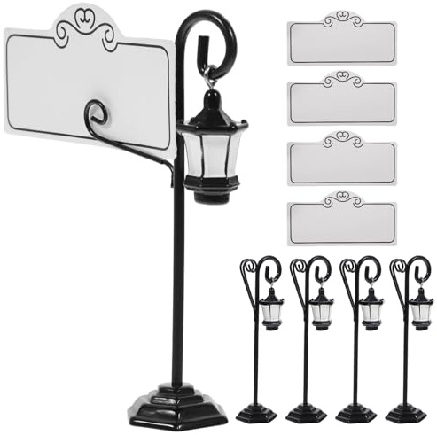 EPIGEIST 5 Soportes para Números de Mesa con Pinza para Notas Color Metálico Portatarjetas de Mesa Versátiles para Bodas Banquetes y Restaurantes Aptos para Tarjetas y Menús de Varios