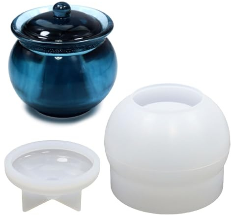 Harts silikon glas askkopp-form, smyckesförvaringslåda, hartsflaska