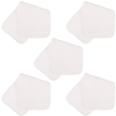HOODANCOS Forros de Pañales de Microfibra Absorbentes y Transpirables para Ñiño, Lavables y Reutilizables, 5 Piezas de 35 X 13,5 Cm, Insertos de Pañal Suaves para Recién Nacidos,