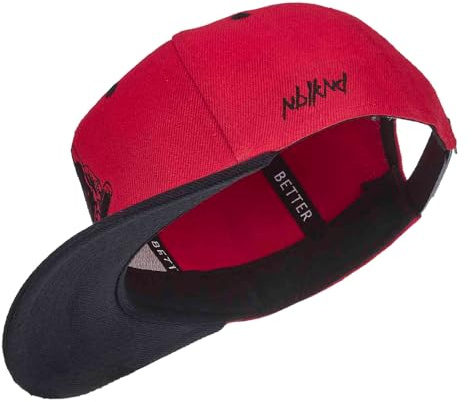 Nebelkind Cappello Snapback-cap Uomo Donna Lucifero Rosso, Taglia Unica, Unisex, Cappellino da Baseball di Alta qualità, Taglia Regolabile, Stile Streetwear, Cappellino da Baseball, Retro