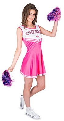 Karnival Costumes Cheerleader Pink