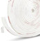fowong Draft Excluder for Windows, 4.9 m(L) x9 mm(W) x 9mm(T) Brush Weather Stripping Self-Adhesive Windows Seal Strip Draught Excluder Air Stopper for Sliding/External Doors, White