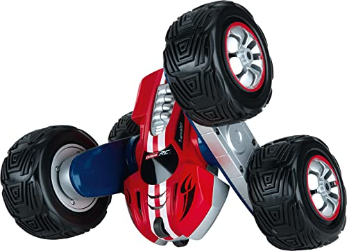 Carrera Turnator - Vehículo teledirigido con Radio de Movimiento de 360°, acrobacia de acción Flip-acrobate, hasta 20 km/h y 20 Minutos de Tiempo de conducción, a Prueba de Salpicaduras, Listo para