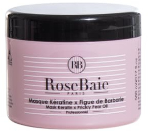 ROSEBAIE | B.otox Capillaire Figue de Barbarie et Kératine | Réparation Profonde Cheveux Abîmés | Lisse et Discipline | Soin Professionnel Concentré Acide Hyaluronique | 250ml