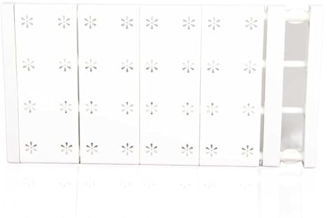 HERCHR Scaffale di Tensione Dell'armadio, Scaffale Espandibile Per Ripiano di Tensione Dell'armadio Scaffale Regolabile Divisori Per Armadio Fai-da-te Separatori Per Armadio(48-80cm)