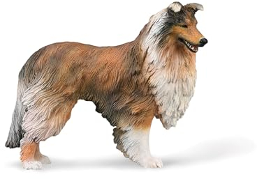 Collecta -Collie – Sammelfigur – Größe L – (Deqube 90188997), Weiß/Schwarz