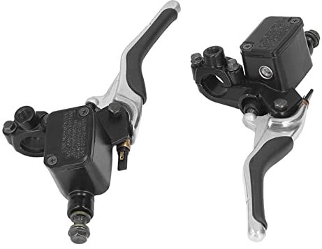 e motorroller falcon futura bremshebel hydraulisch Paar Motorrad-Bremsgriffhebel Links und Rechts mit Ölkanne, Aluminiumlegierung, CNC-Ersatz für YQ50 Aerox MBK, Praktisch, Hervorragende Bremsleistung