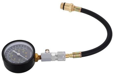 Alipis Tester Di Compressione Per Motore Kit Di Misurazione Della Pressione Manometro Strumento Di Multiuso Per Valutare La Compressione Nei Cilindri Design Portatile e Facile Da Usare