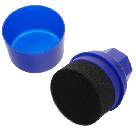 TOPBATHY Éponge Applicatrice de Brillance pour Pneus avec Couvercle Outil de Polissage Manuel Réutilisable pour Entretien Automobile et Nettoyage Facile des Pneus
