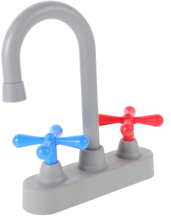 Toyvian Robinet Cuisine Jouet, Simulation Plastique pour Garçon Fille Robinets De Cuisine Jouet Accessoires Évier pour Jeu De RôLe À La Maison Et ExtéRieur