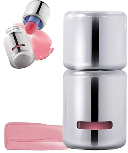Blush Liquido con Applicatore a Spugna, Effetto Nude Naturale, Asciugatura Rapida e Lunga Durata, Formula Opaca (5ml)