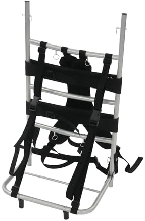 TTISJHK Cadre de sac à dos de randonnée en aluminium, cadre de sac pliable avec sangles réglables, cadre de transport lourd pour randonnée et camping, jusqu'à 20 kg