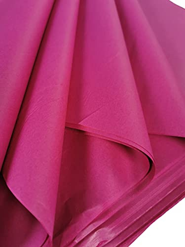 Carta velina rosa fucsia brillante 50 fogli grandi, carta artistica senza acidi, perfetta per confezioni regalo, conservazione, imballaggio, archiviazione e triturazione, dimensioni foglio 70x50 cm