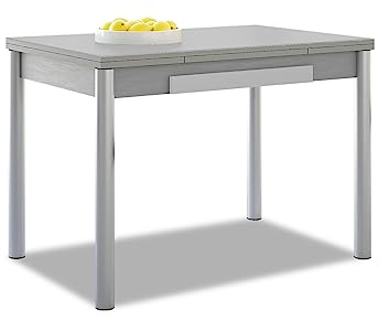 M.108 100X60 2 ALAS C/CAJON P/REDONDA BLANCA LAMINADO GRIS
