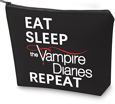 BAUNA TVD Merchandise - Astuccio per trucco con cerniera, ispirato alla serie TV Vampire Fandom