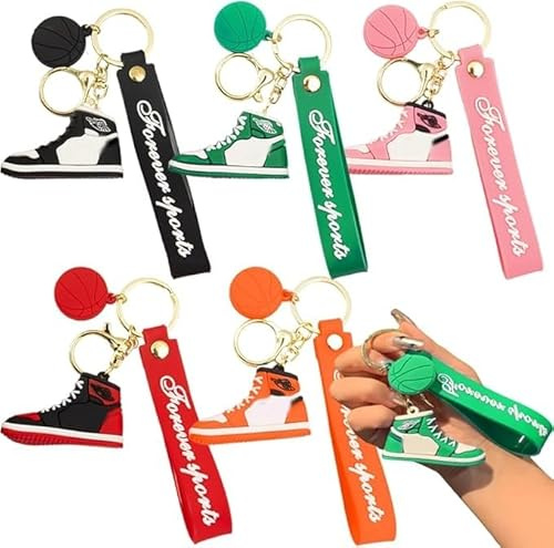Bukezudang Sneaker-Schlüsselanhänger, Sneaker Schuh Keychain, Sneaker Schlüsselanhänger Sport Geschenk Anhänger Geburtstagsfeier Souvenir