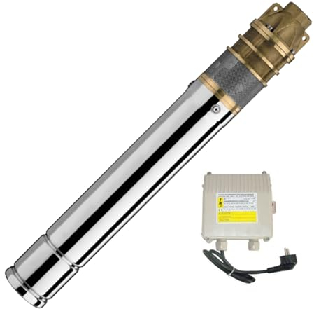 BOMBA PARA POZO - BOMBA PARA POZO PROFUNDO - BOMBA SUMERGIBLE 750 Watt 3 Fuente-Star-750 BOMBA PARA POZO RESISTENTE a ARENA - BOMBA DE ACERO INOXIDABLE - BOMBA DE JARDIN - BOMBA DE AGUA