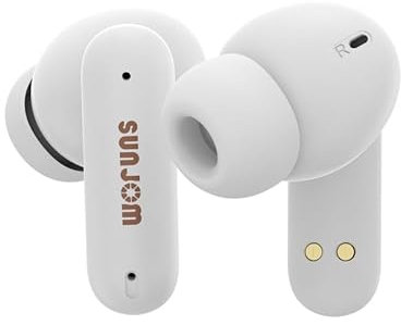 SUNJOM Écouteurs Intra-Auriculaires sans Fil, Audio HD, Bluetooth 5.3, Basses Profondes, appels clairs avec Microphone, résistant à la Transpiration, Convient pour Le Fitness (Violet)