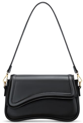 KKXIU Shoulder Bag for Women Small Clutch Purses Cute Hobo Handbag Trendy Underarm Bag-Black