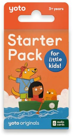 Yoto: Starter Pack for Little Kids English – 6 Tarjetas con Cuentos en Audio para niños en inglés sin Pantallas. Historias Divertidas para Jugar y Viajar. Compatible con Player y Mini. Edad 3+.
