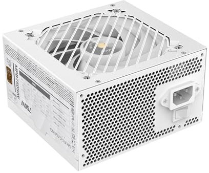 MARSGAMING MPB750SI, PC-ATX-Netzteil 750W, 7 Jahre Garantie, 80Plus Bronze 230V, 90% Effizienz, SI Extreme Silence Lüfter mit Kupferkern, AI2-RPM-, DC-DC- und SMD-Technologien, Weiß