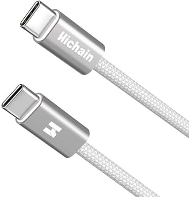 Hichain 65W Cavo Usb C Ricarica Veloce Cavo Usb Type-c 1.8m Usb-C Compatibile con iPhone16/15 Pro Max, Galaxy S24/S23, MacBook Pro/Air, iPad, Laptop ecc