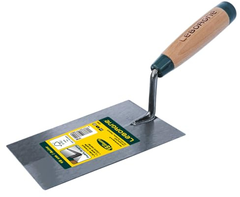 Llana cuadrada 22 cm mango madera FSC® 100% - hoja de acero templado y pata forjada para mampostería y acabado - LEBORGNE