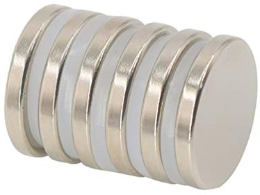 Magnetpro Disc Magnet 25 mm Dia x 3.5 mm Thick 6 KG Pull (Pack of 6)