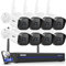 ANNKE 3MP WLAN Überwachungskamera Set Aussen 16CH 4K NVR mit 8Pcs 3MP WiFi Kameras Videoüberwachungs Set mit 1TB Festplatte, Personenerkennung, 2-Wege-Audio, IP66 Wetterfest, Kompatibel mit Alexa